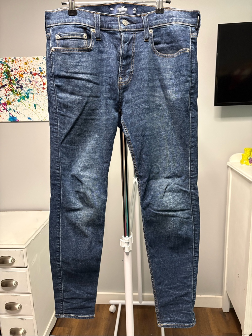 Hollister Men's Indigo Skinny Jeans